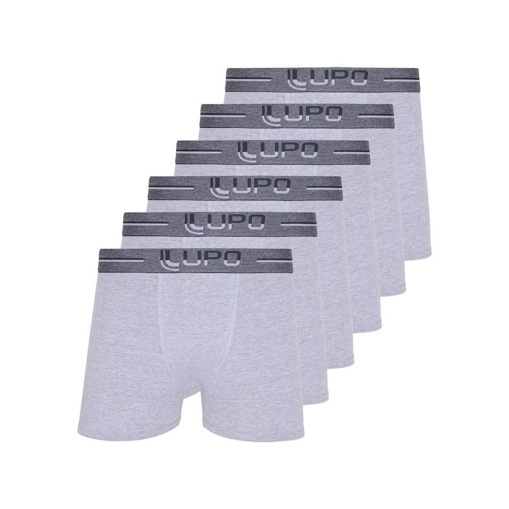Kit com 6 Cuecas Boxer Lupo 784-016