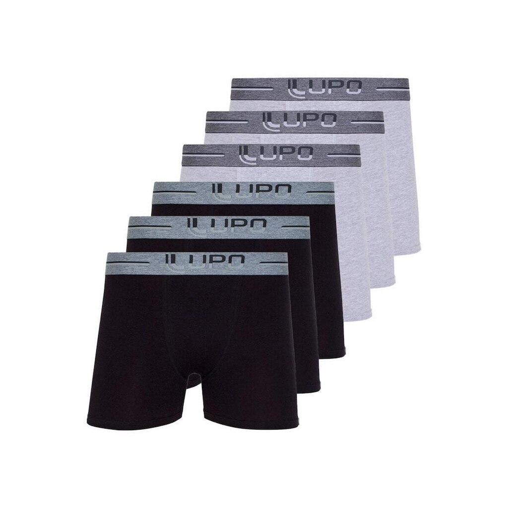 Kit com 6 Cuecas Boxer Lupo 784-016