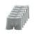 Kit com 6 Cuecas Boxer Mash 170.26 Cinza - Cinza