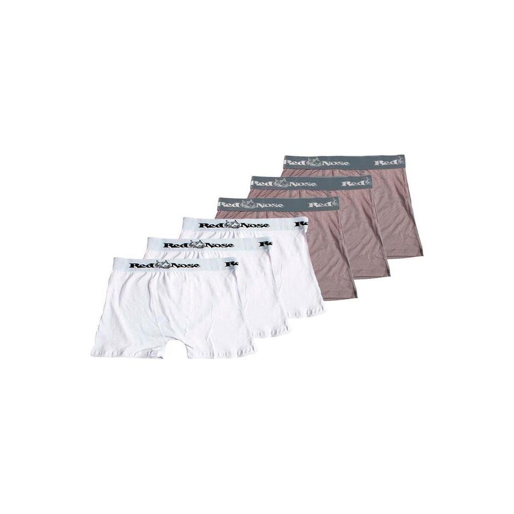 Kit com 6 Cuecas Cueca Boxer Red Nose 320 Preto