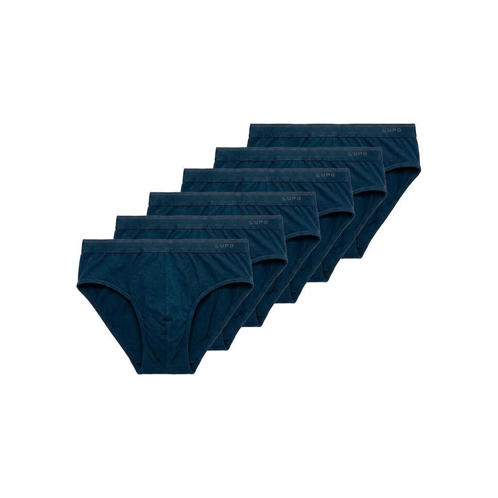 Kit com 6 Cuecas Slip Lupo 485-003