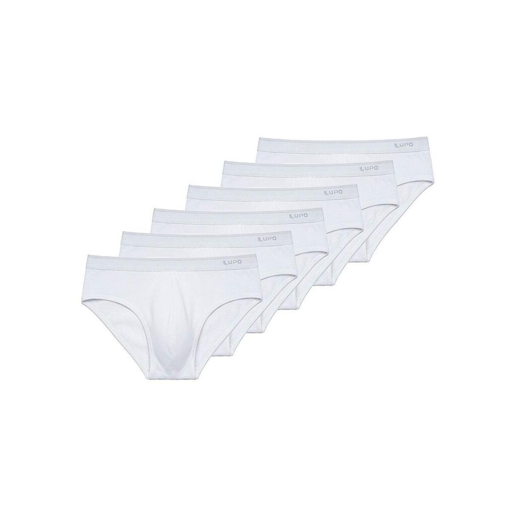 Kit com 6 Cuecas Slip Lupo 485-003