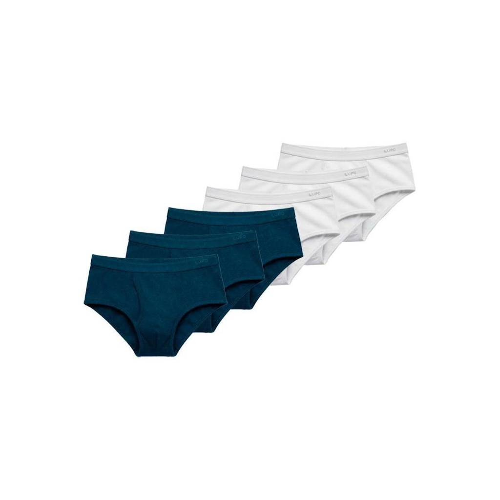 Kit com 6 Cuecas Slip Lupo com Abertura 546-003