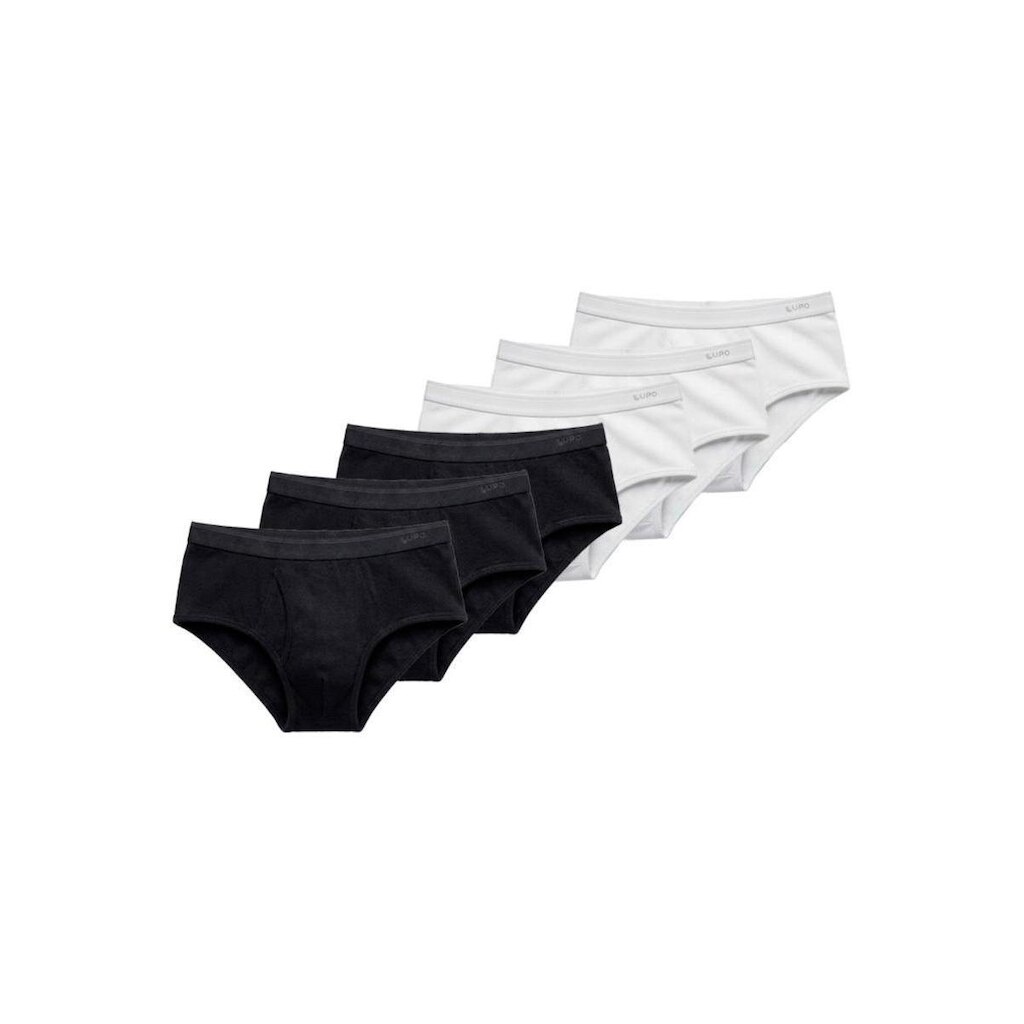 Kit com 6 Cuecas Slip Lupo com Abertura 546-003