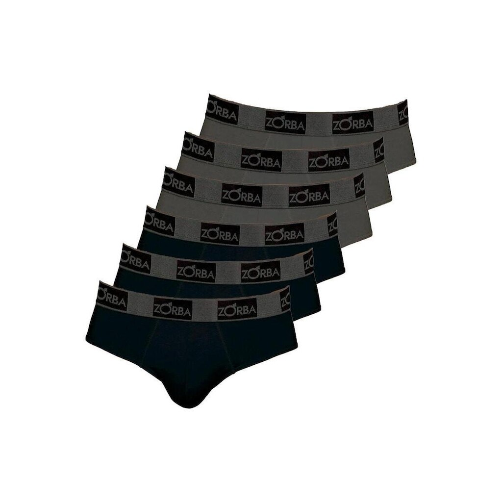 Kit com 6 Cuecas Slip Zorba 716