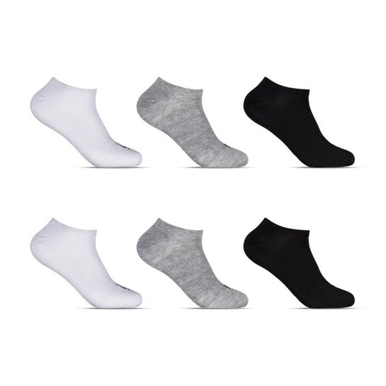 Kit com 6 Pares de Meias Cano Invisível - Altomax - Sortido Menor preço em Kit com 6 Pares de Meias Cano Invisível - Altomax - Sortido