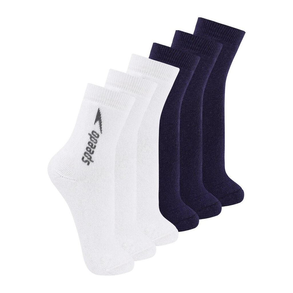 Kit com 6 Pares de Meias Esportiva Cano Médio Speedo 8032