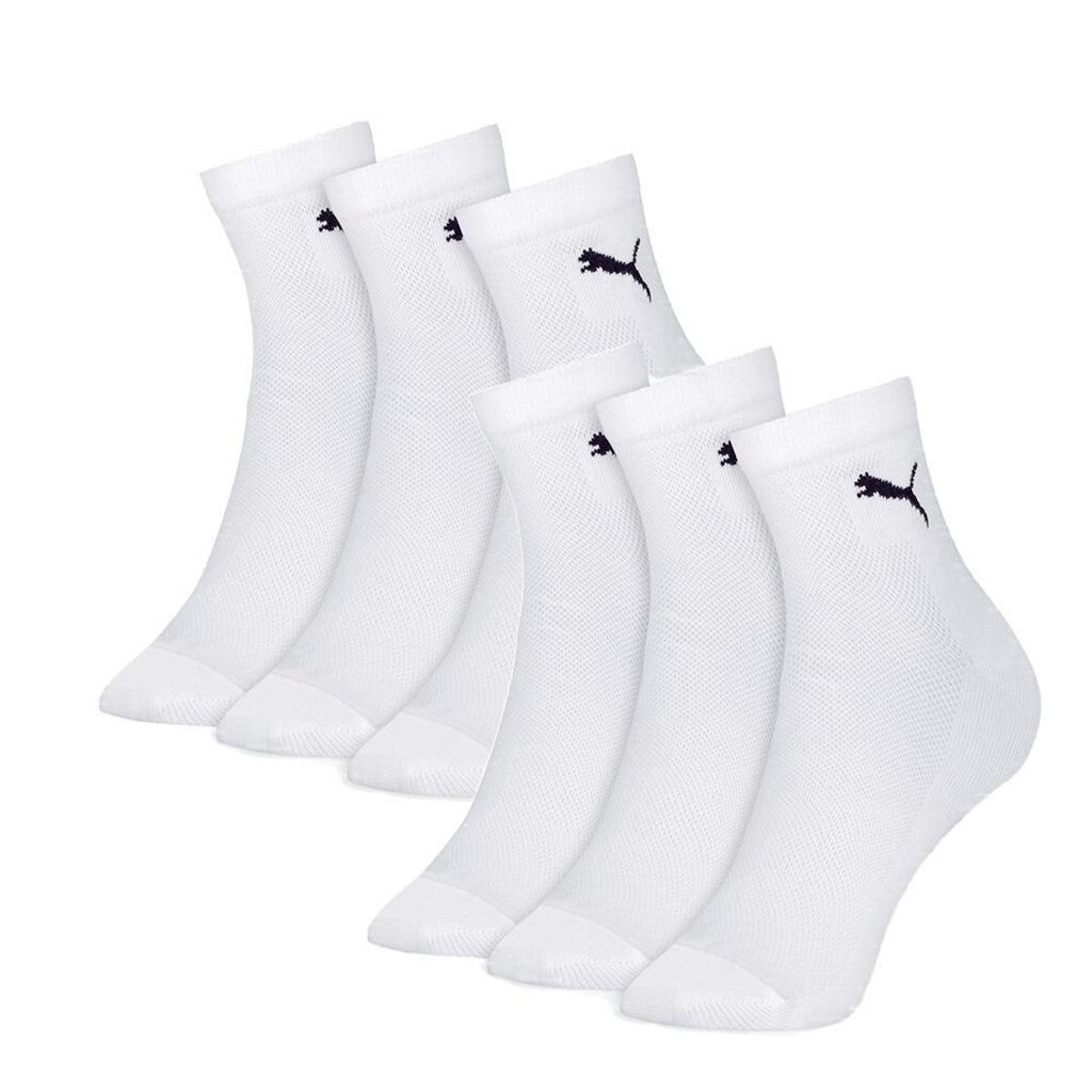 Kit Com 6 Pares Meias Cano Médio Algodão Puma Esporte Masculina