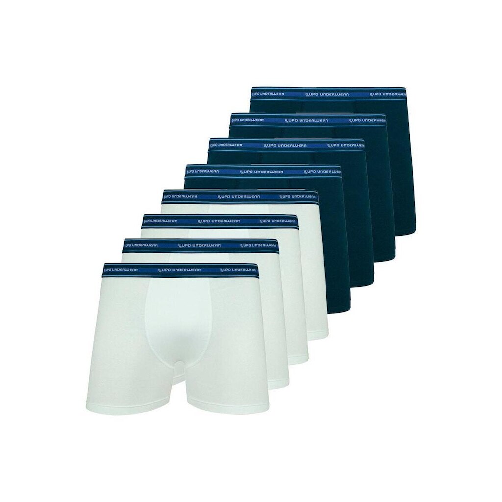 Kit com 8 Cuecas Boxer Lupo 523-088 Cinza