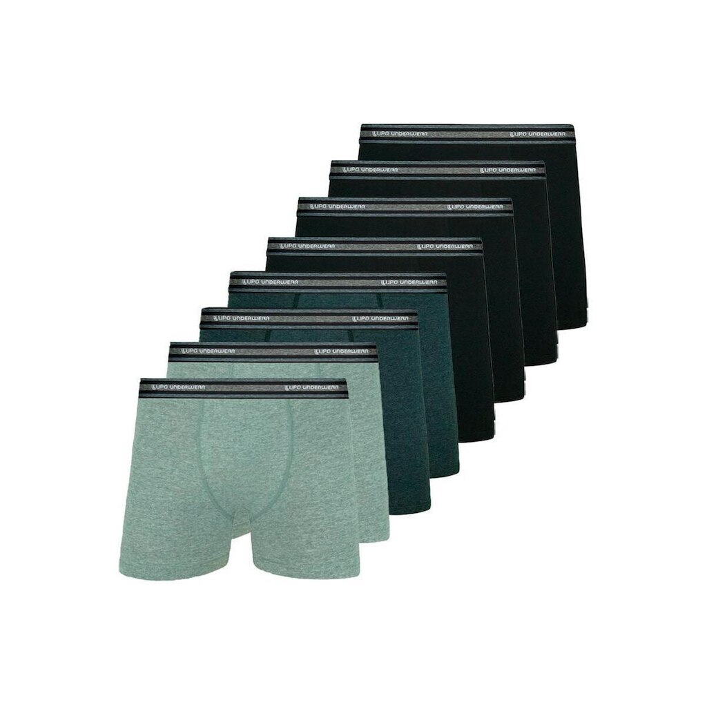 Kit com 8 Cuecas Boxer Lupo 523-088 Preto