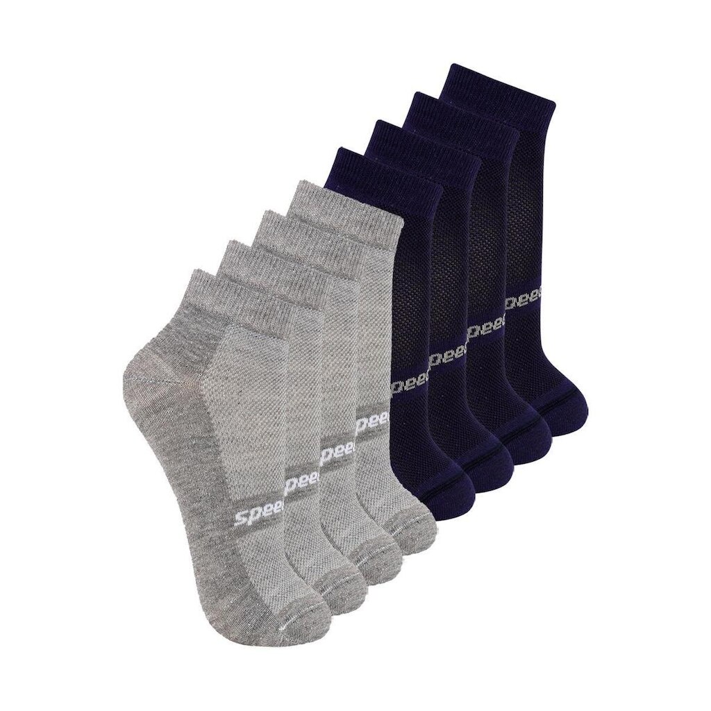 Kit com 8 Pares de Meias Esportiva Cano Curto Speedo 8033