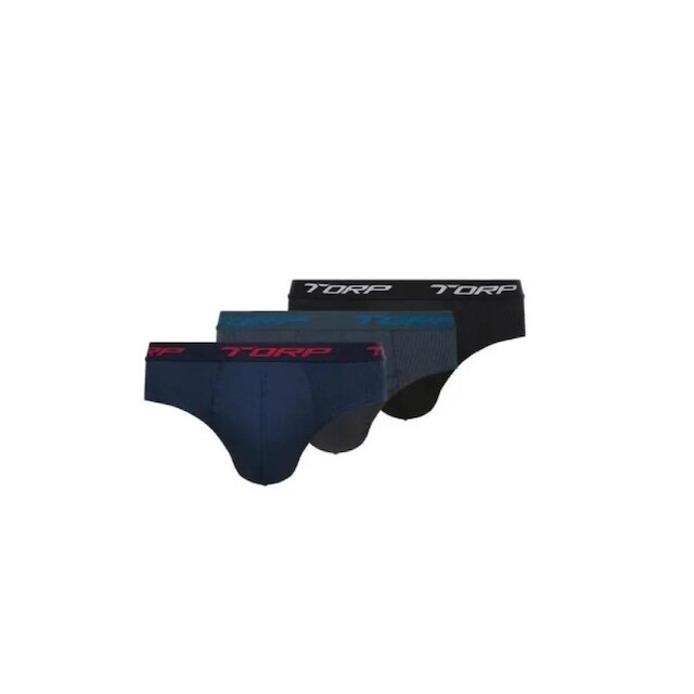 Kit com 9 Cuecas Slip Algodão Torp Cores Sortidas - Ref.7004
