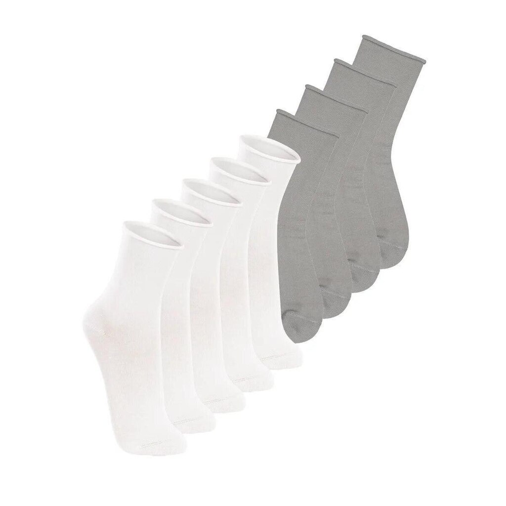 Kit com 9 Meias sem Punho Cano Médio Lupo 4421-001 Branco