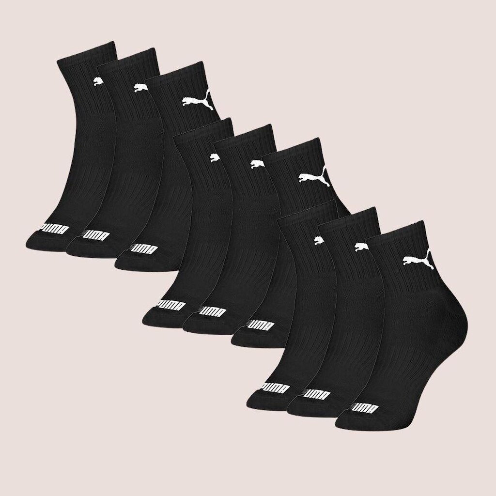 Kit Com 9 Pares Meia Esportiva Masculina Cano Médio Puma