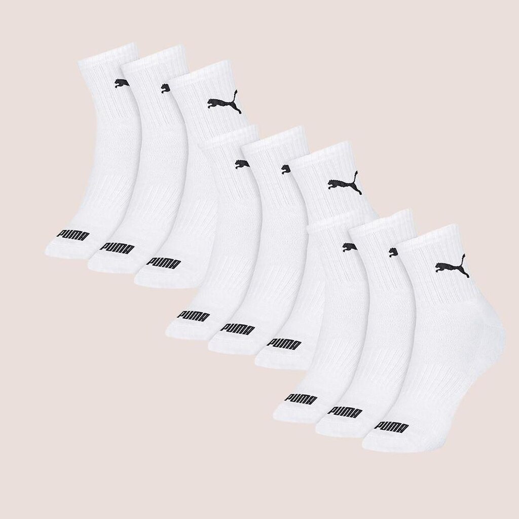 Kit Com 9 Pares Meia Esportiva Masculina Cano Médio Puma