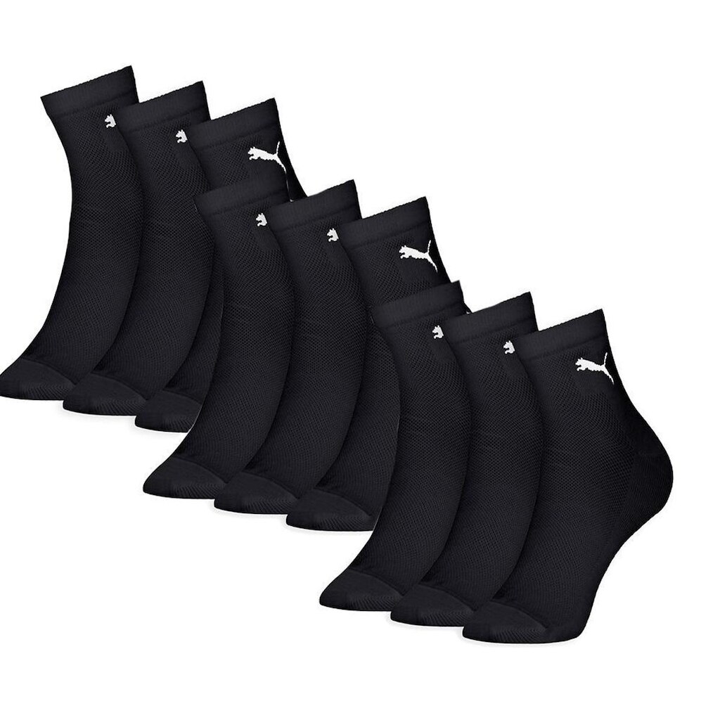Kit Com 9 Pares Meias Cano Médio Algodão Puma Esporte Masculina