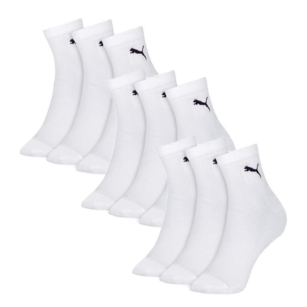 Kit Com 9 Pares Meias Cano Médio Algodão Puma Esporte Masculina