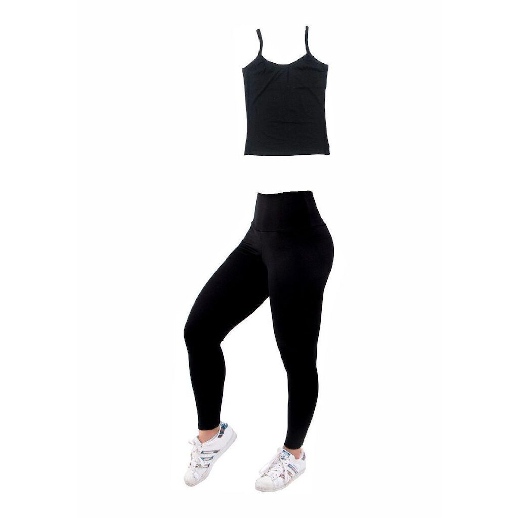 Kit Com Regata Alcinha + Legging Feminina