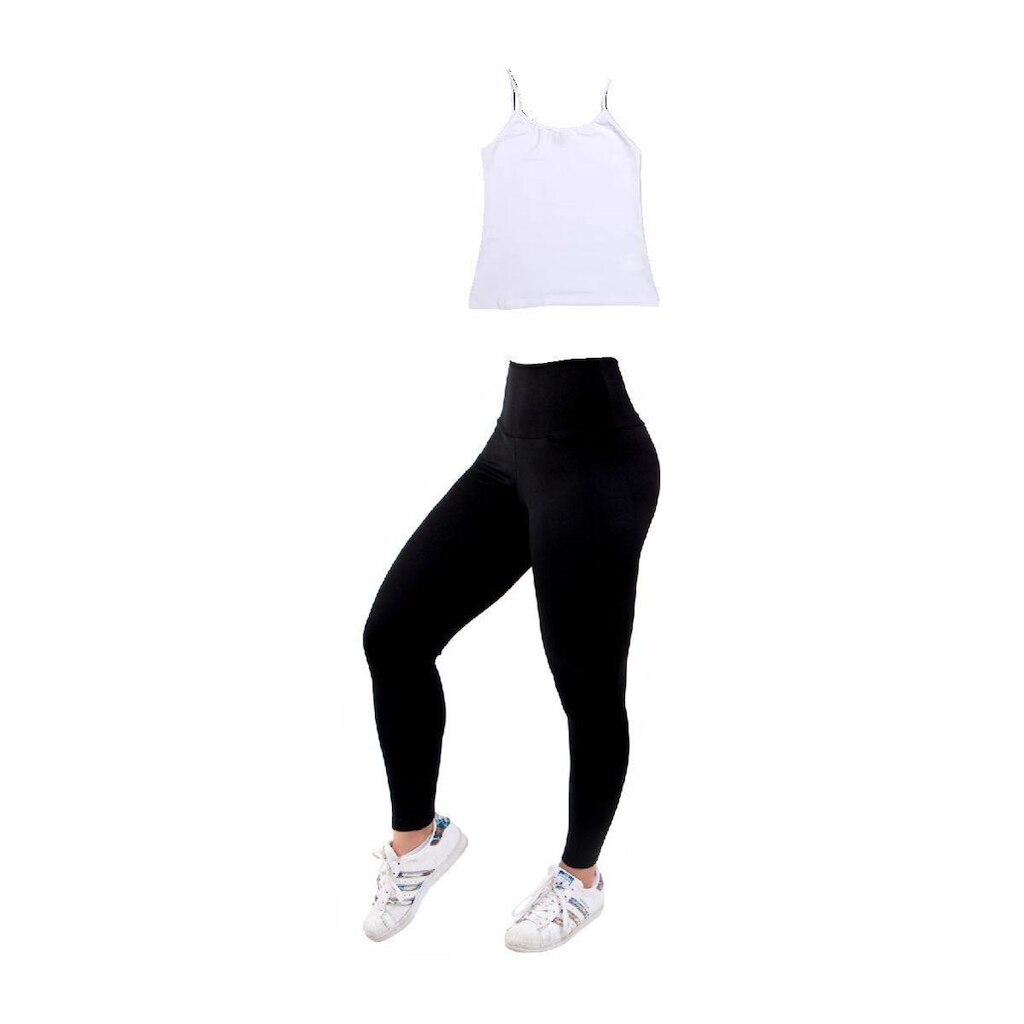 Kit Com Regata Alcinha + Legging Feminina