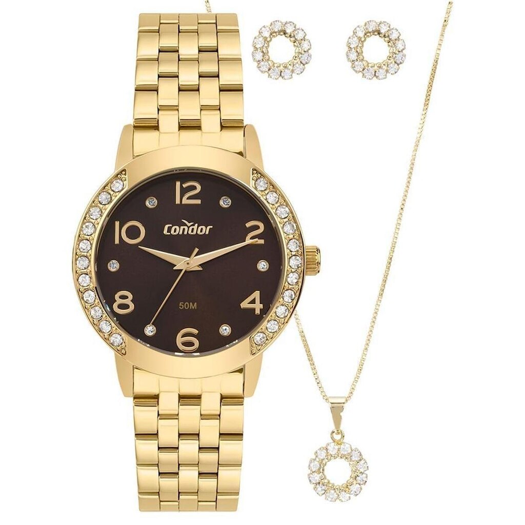 Kit Condor Feminino Elegante Dourado - CO2035NRW/K4M