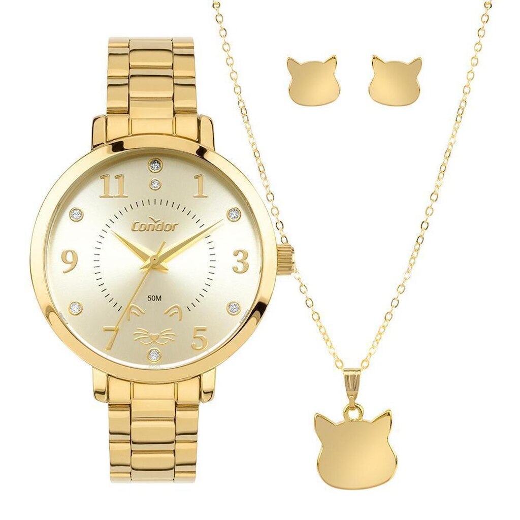 Kit Condor Feminino Mimos E Sutilezas Dourado - CO2035NTL/K4X