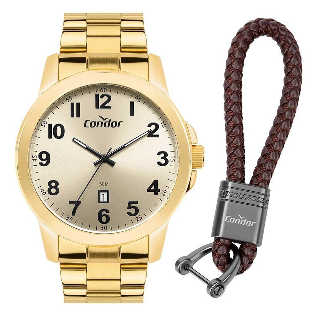 Kit Condor Masculino Dia A Dia Dourado - CO2115NAN/K4X