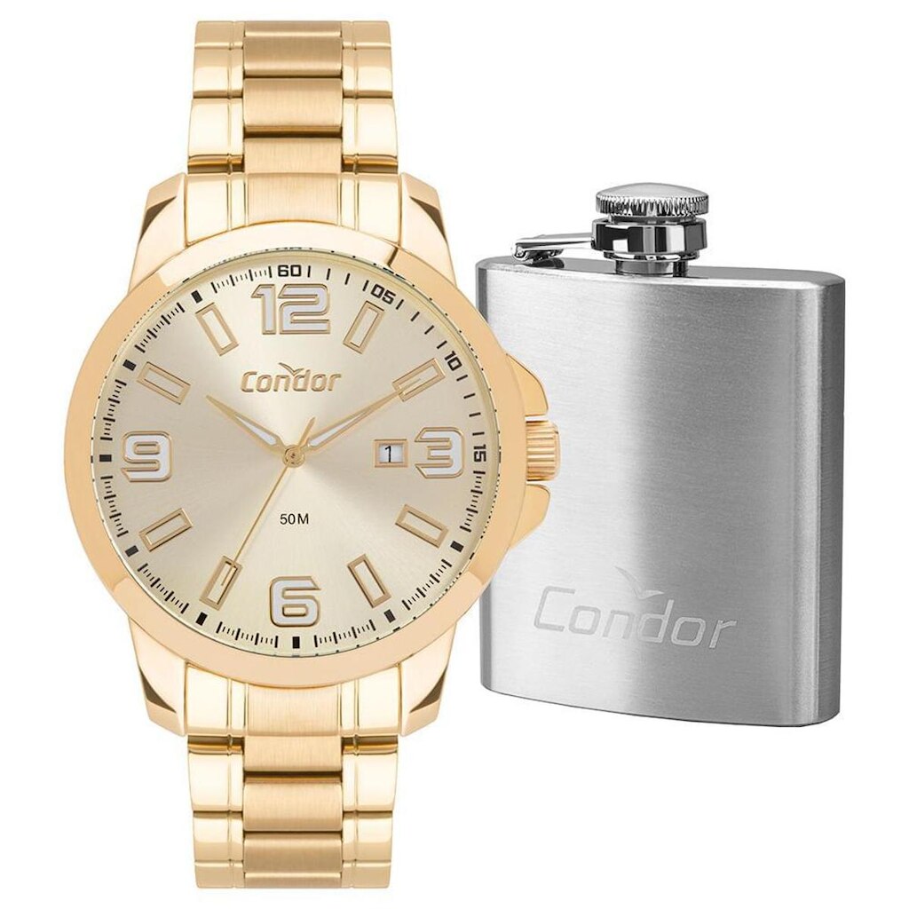 Kit Condor Masculino Drive Dourado - CO2115NBF/K4X
