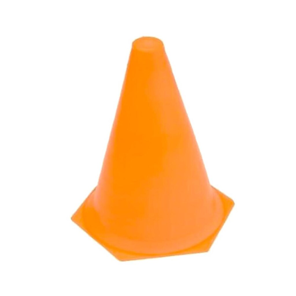 Kit Cone de Plástico Rígido 23cm 6 Unidades Laranja