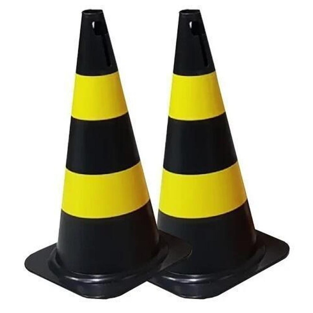 Kit Cone Plástico 50cm 2 unidades