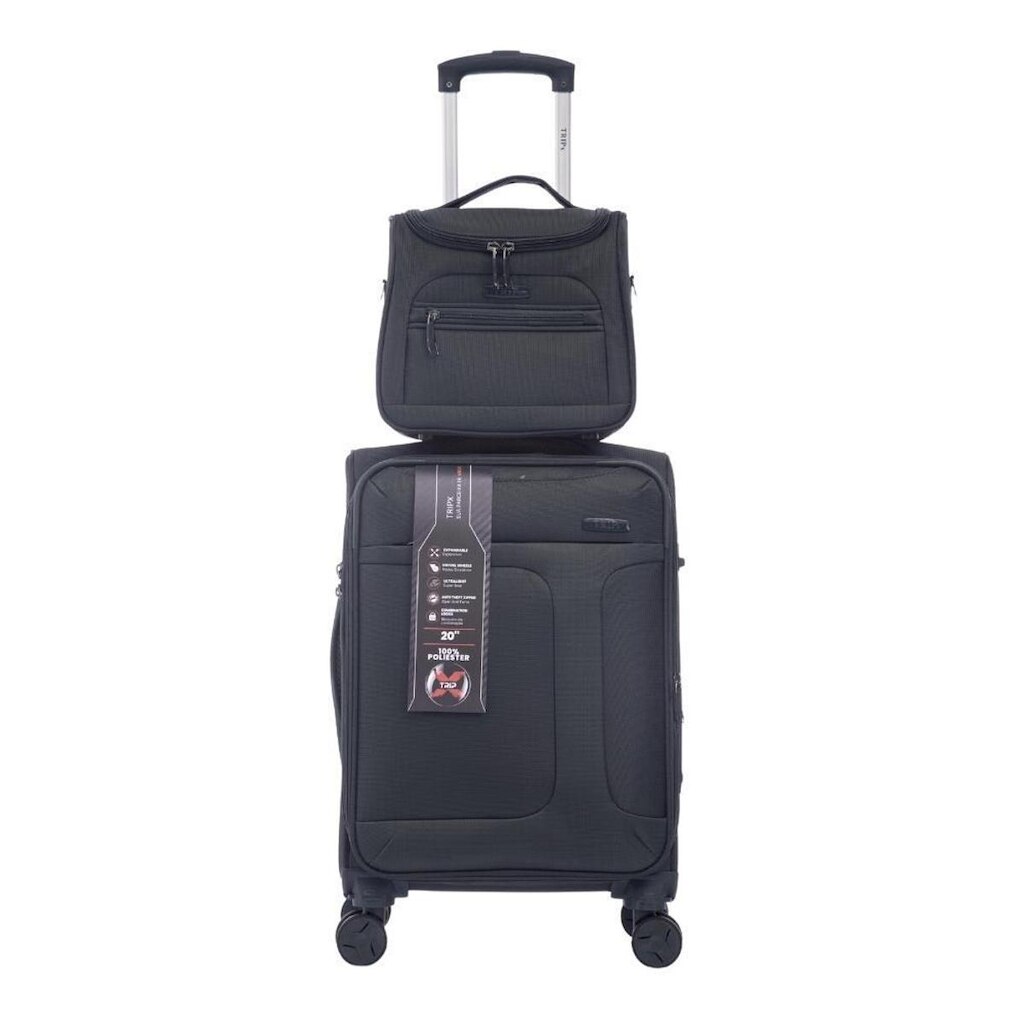 Kit Conjunto Combo Viagem Mala Média Super Leve + Frasqueira