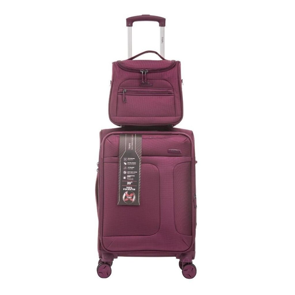 Kit Conjunto Combo Viagem Mala Média Super Leve + Frasqueira