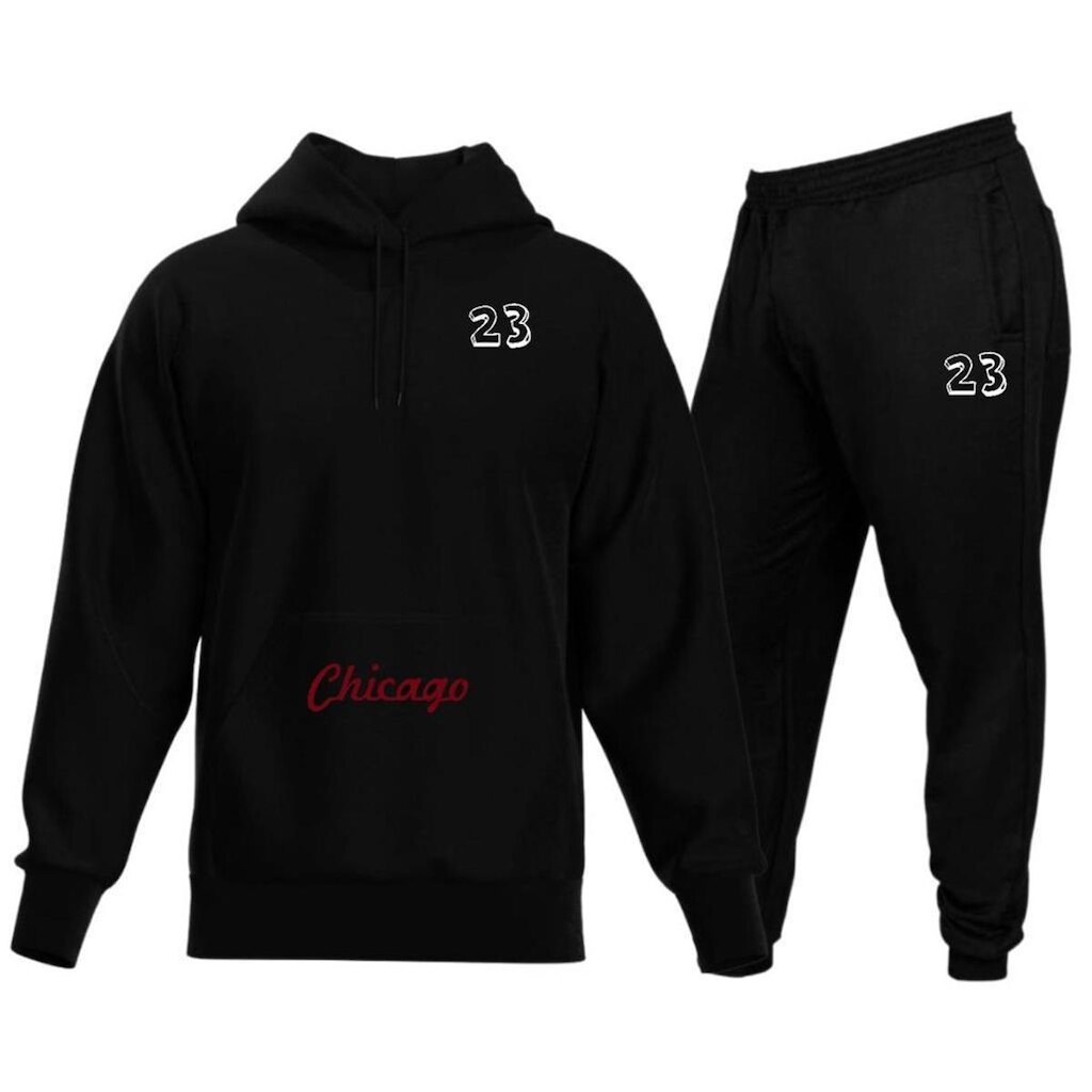 Kit Conjunto De Moletom Blusa de Frio Estampada e Calça Jogger
