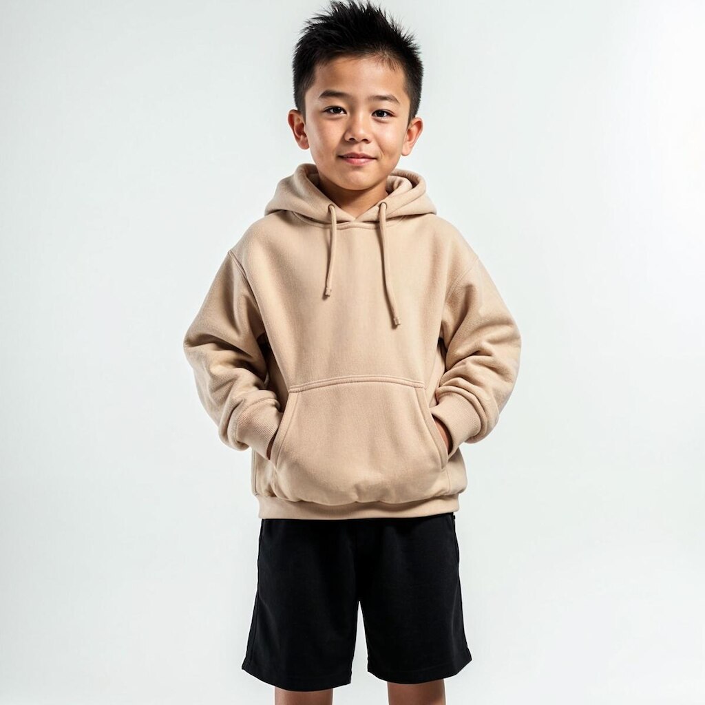 Kit Conjunto Infantil Moletom Canguru Para Meninos Com Capuz