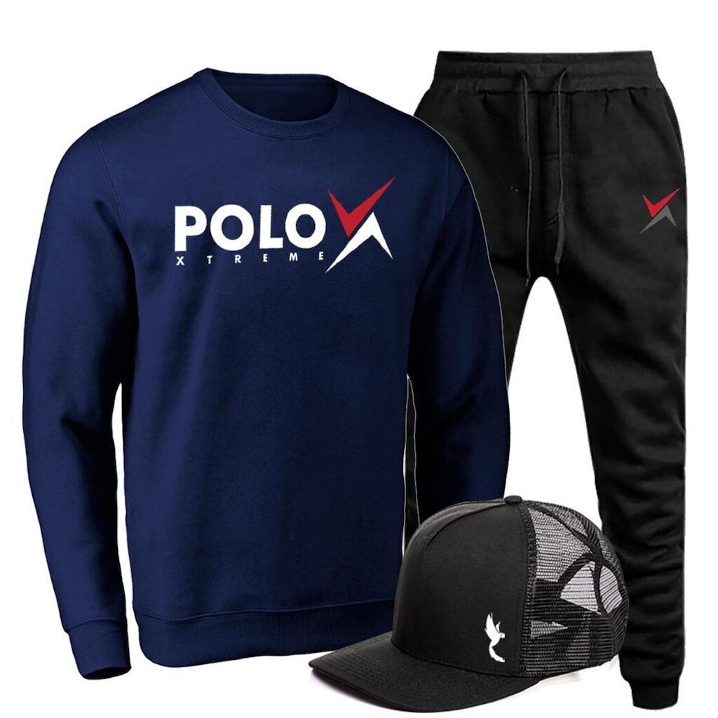 Kit Conjunto Moletom + Boné Masculino Conforto Dia a Dia