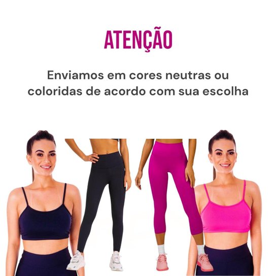 KIT conjunto TOP ALÇA FINA bojo + CALÇA leg LEGGING BÁSICA Feminino Academia Corrida 640