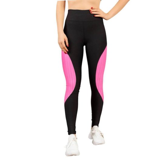 KIT conjunto TOP ALÇA FINA bojo + CALÇA LEG LEGGING REDINHA Feminino Academia Corrida 625