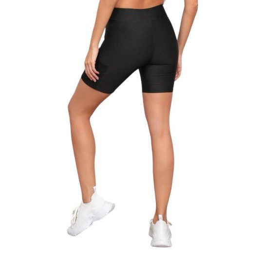 KIT conjunto TOP ALÇA MÉDIA bojo + SHORT LEGGING BOLSO Feminino Academia Corrida 649