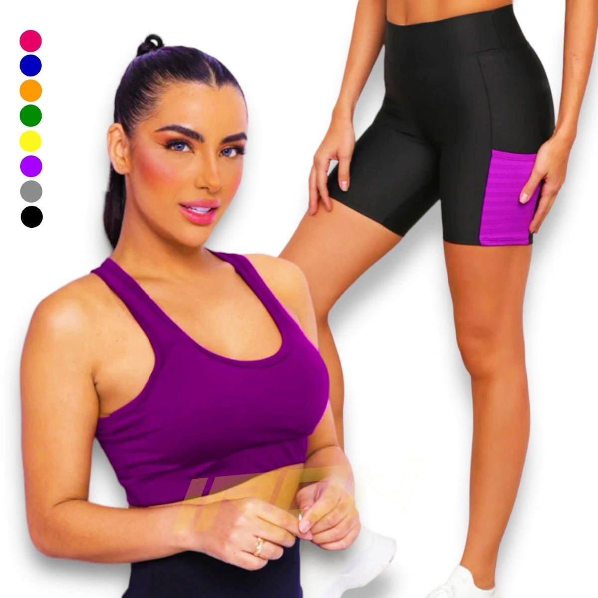 Kit conjunto TOP ALÇA MÉDIA bojo + Short LEGGING BOLSO Feminino Academia Corrida 649 Menor preço em Kit conjunto TOP ALÇA MÉDIA bojo + Short LEGGING BOLSO Feminino Academia Corrida 649