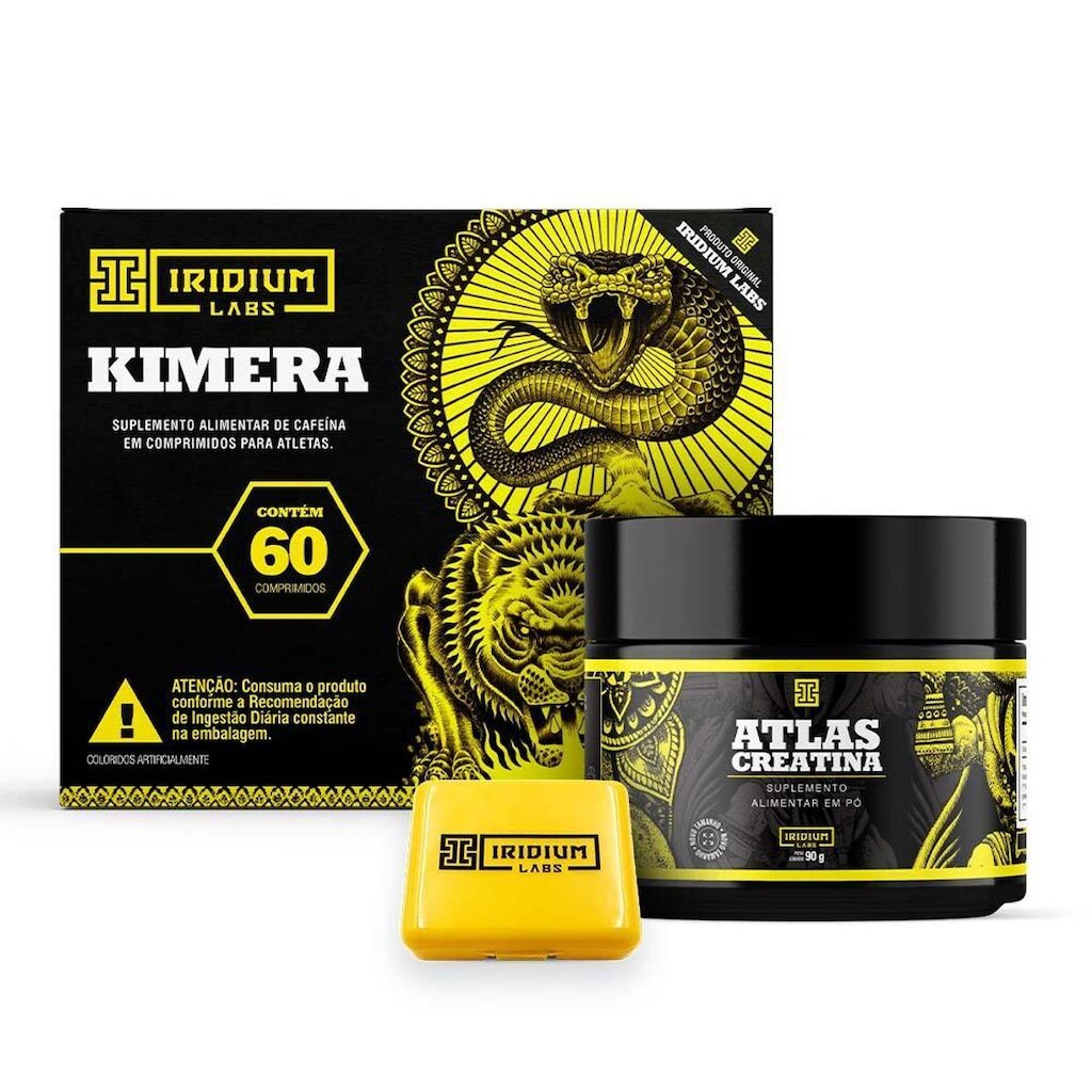 Kit Creatina + Kimera Thermo + Porta Cápsula -  Iridium Labs
