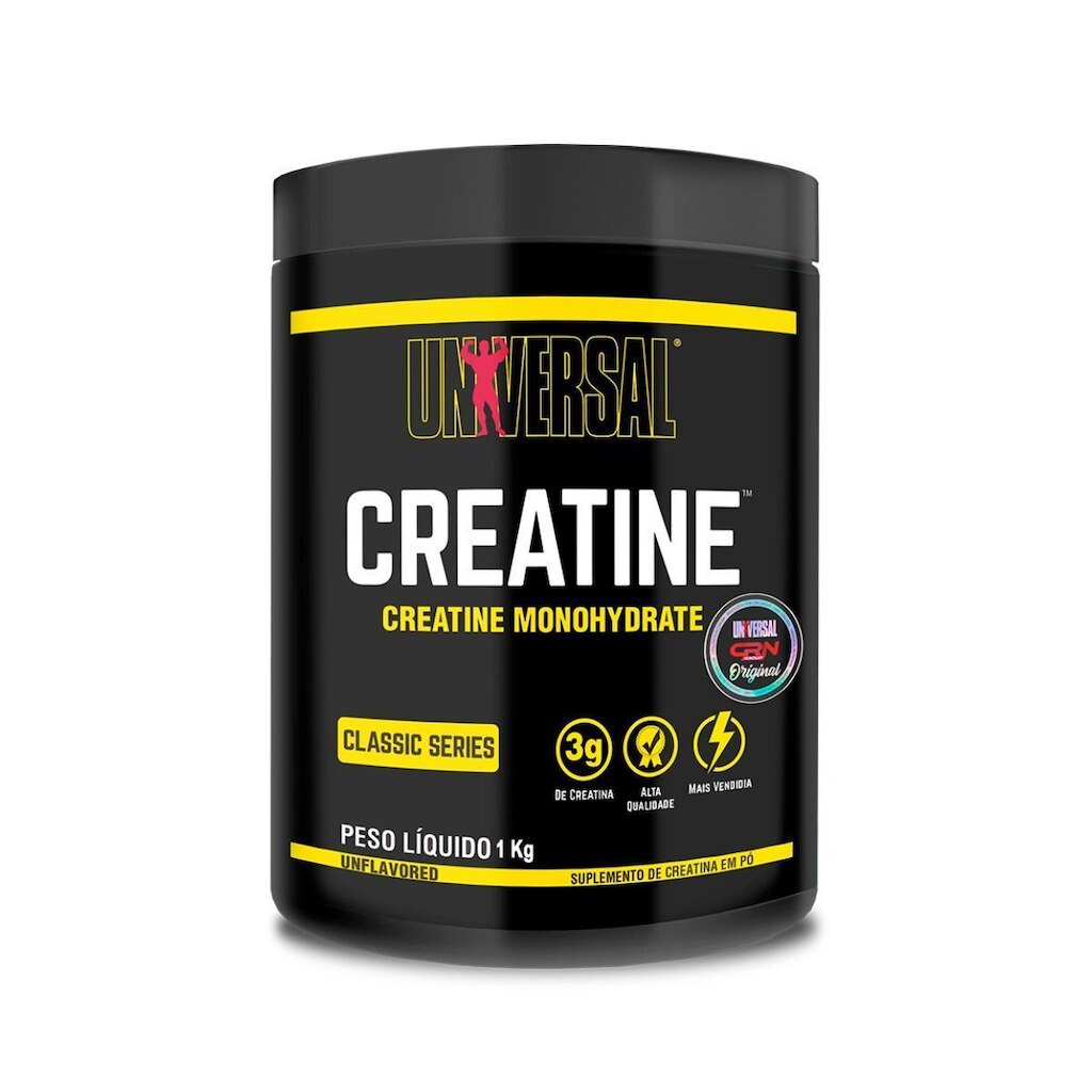 Kit Creatina Monohidratada 1Kg Universal Nutrition