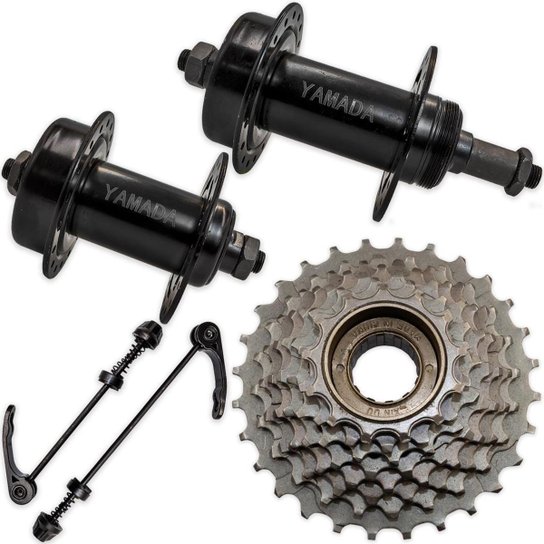 Kit Cubo Freio Disco 36f Bike + Catraca Roda Livre 8v 13-28d - Preto Menor preço em Kit Cubo Freio Disco 36f Bike + Catraca Roda Livre 8v 13-28d - Preto