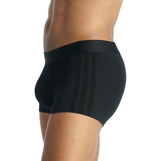 Kit Cueca Adidas Boxer 3 Listras Active Flex Algodão 2 Peças