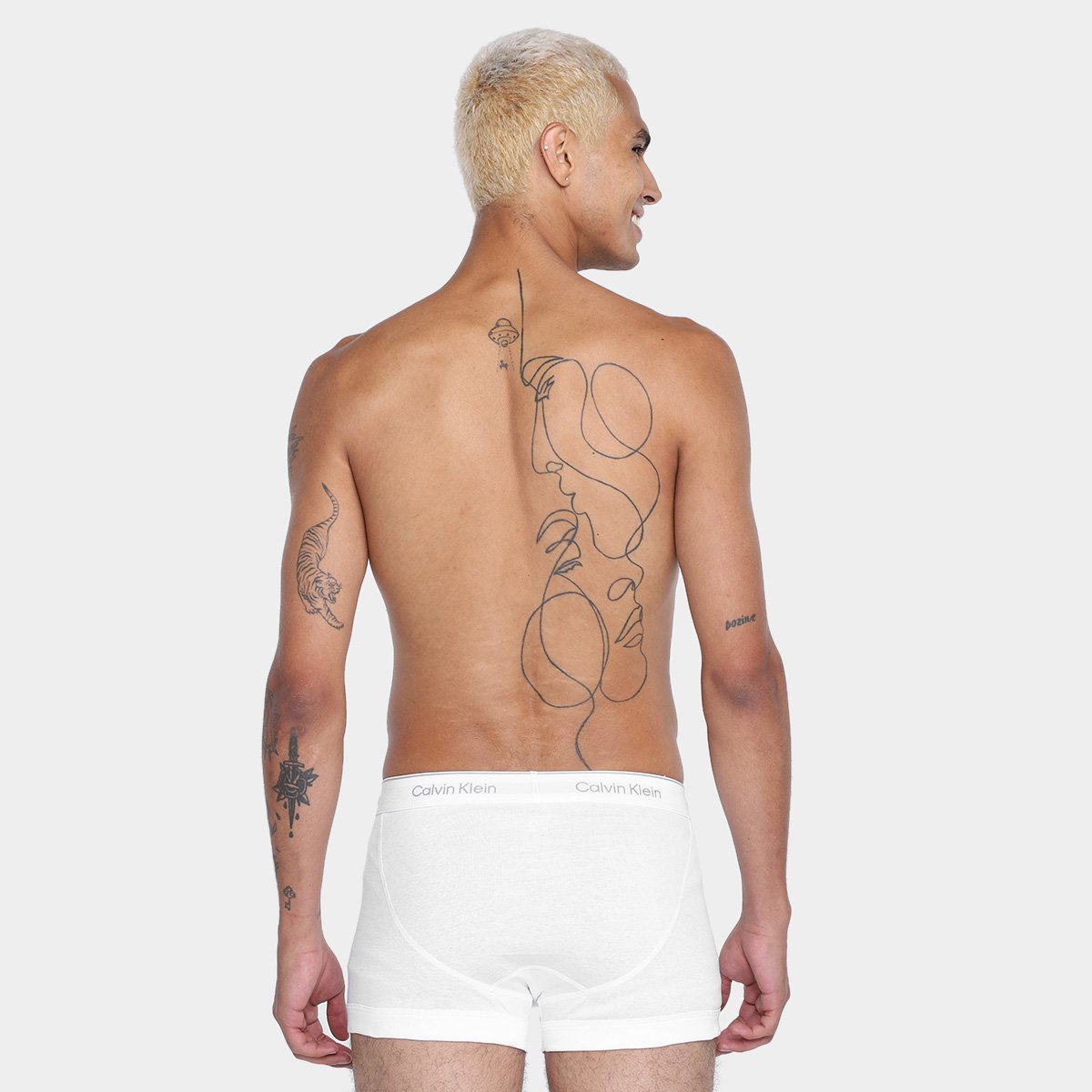 Kit Cueca Boxe Calvin Klein Trunk Masculina -  3 Peças - 2