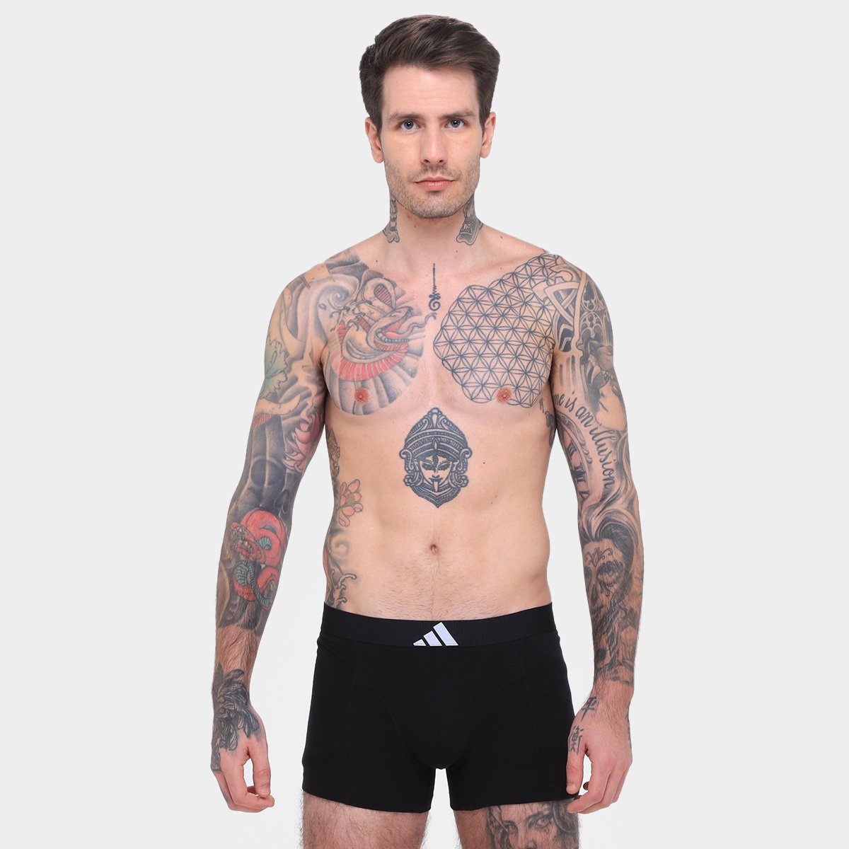 Kit Cueca Boxer Adidas 3 Peças - 1