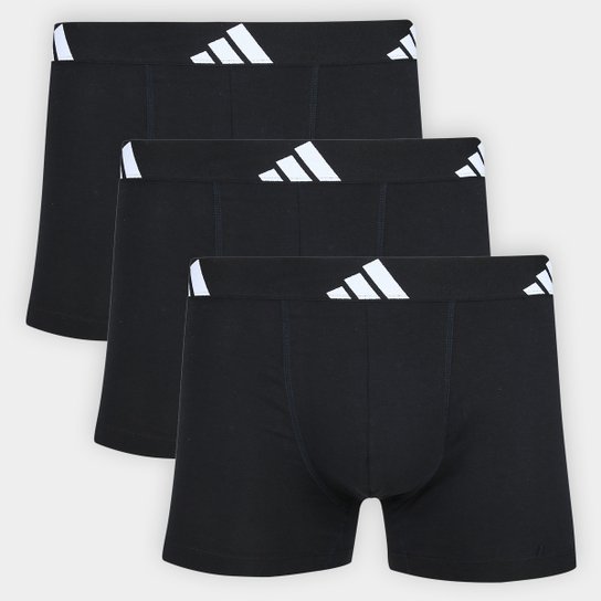Kit Cueca Boxer Adidas 3 Peças