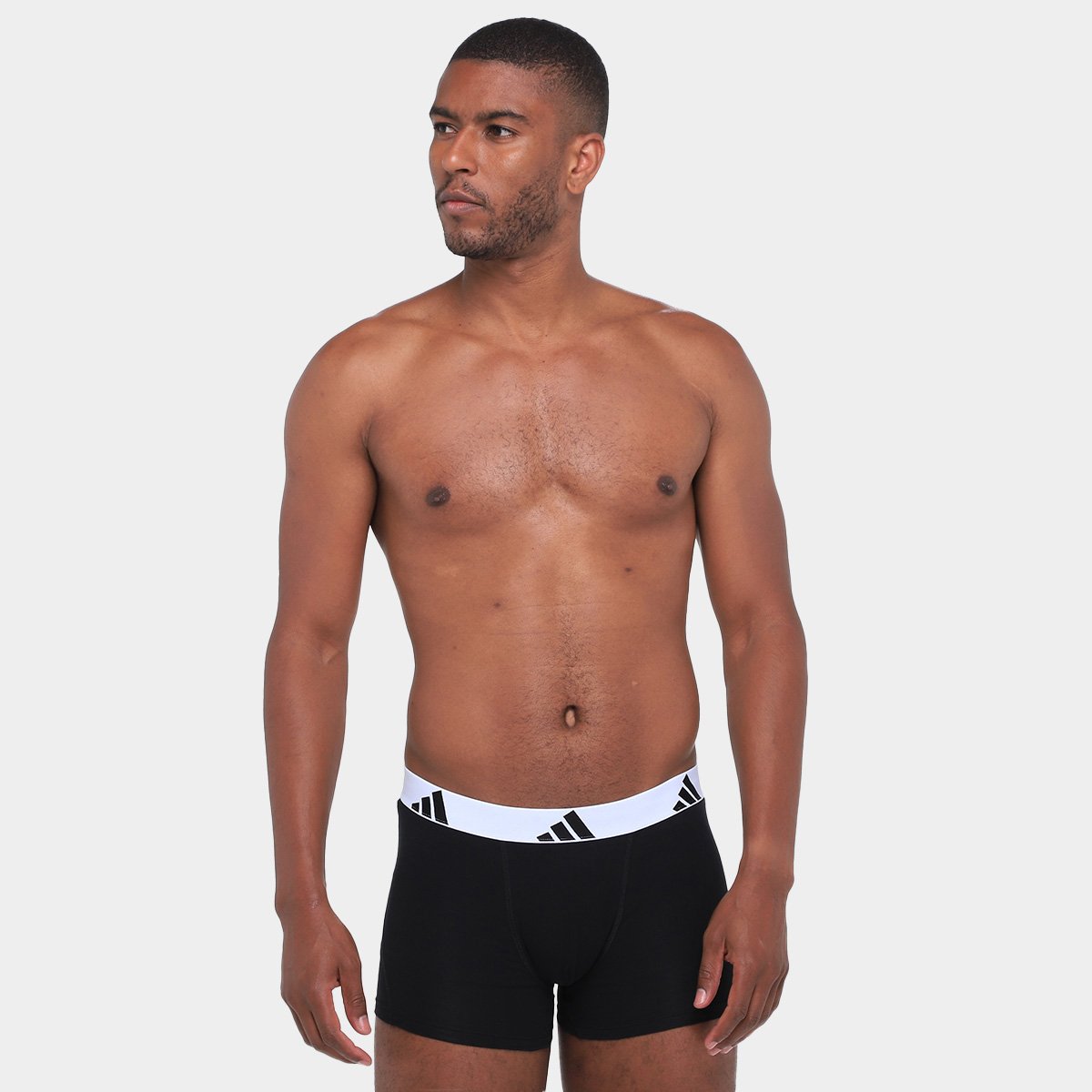Kit Cueca Boxer Adidas  3 Peças - 2