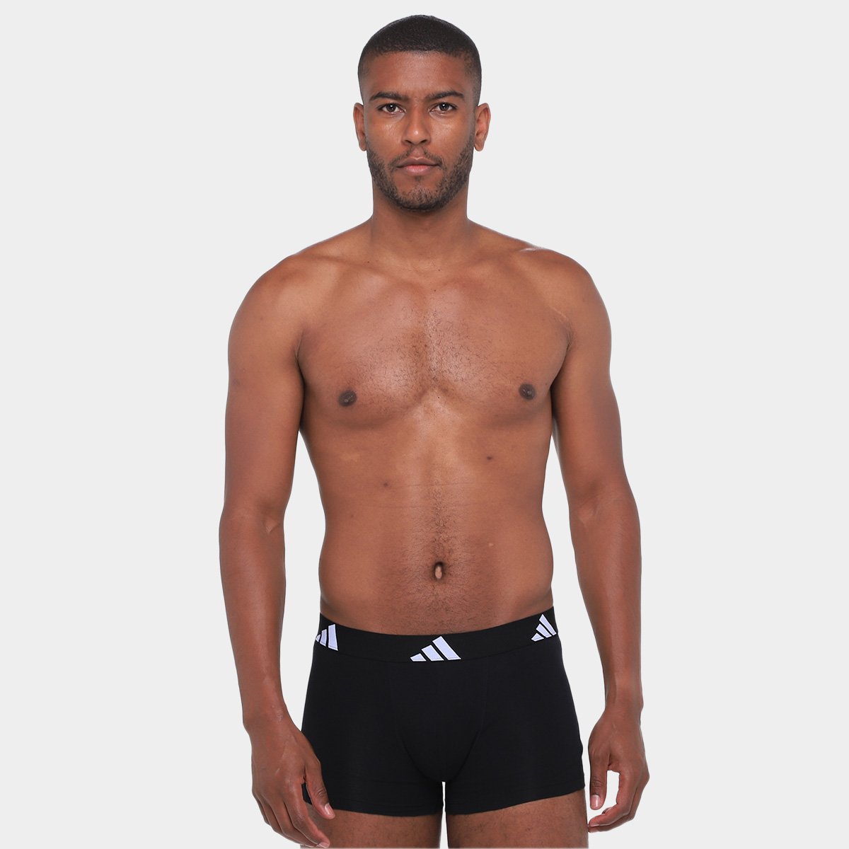 Kit Cueca Boxer Adidas  3 Peças - 1