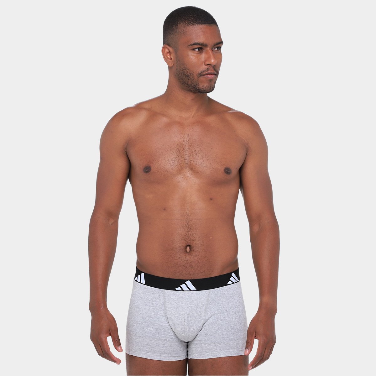 Kit Cueca Boxer Adidas  3 Peças - 3