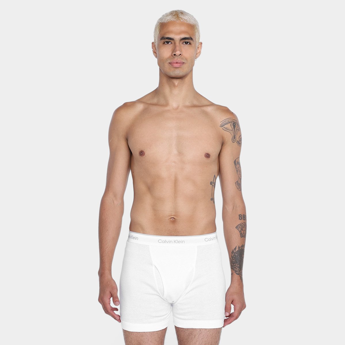 Kit Cueca Boxer Calvin Klein Brief Masculina -  3 Peças - 1