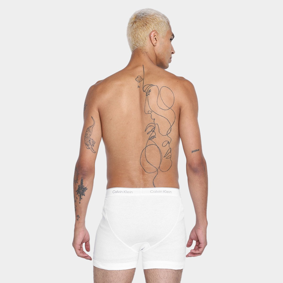 Kit Cueca Boxer Calvin Klein Brief Masculina -  3 Peças - 2
